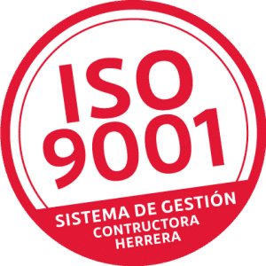 Sello de certificación ISO 9001:2015 – Constructora Herrera